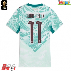 Portugal Joao Felix #11 Segunda Equipación Mujer Mundial 2026 Manga Corta